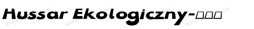 Hussar Ekologiczny字体转换